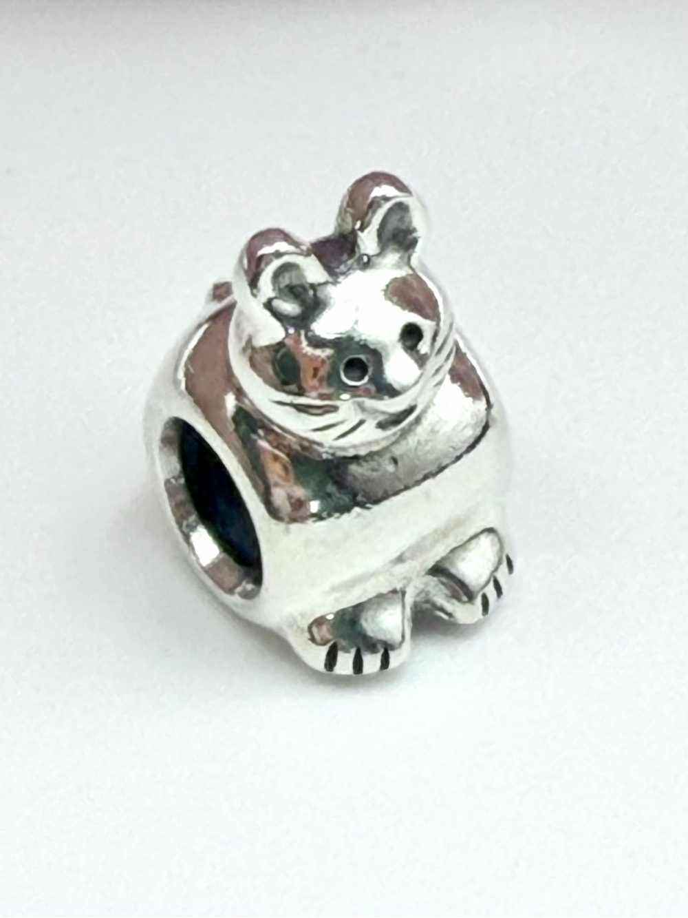 Pandora Sterling Silver Kitty Cat Charm Bead (790284) RETIRED 2014